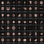 Rose Gold Icons